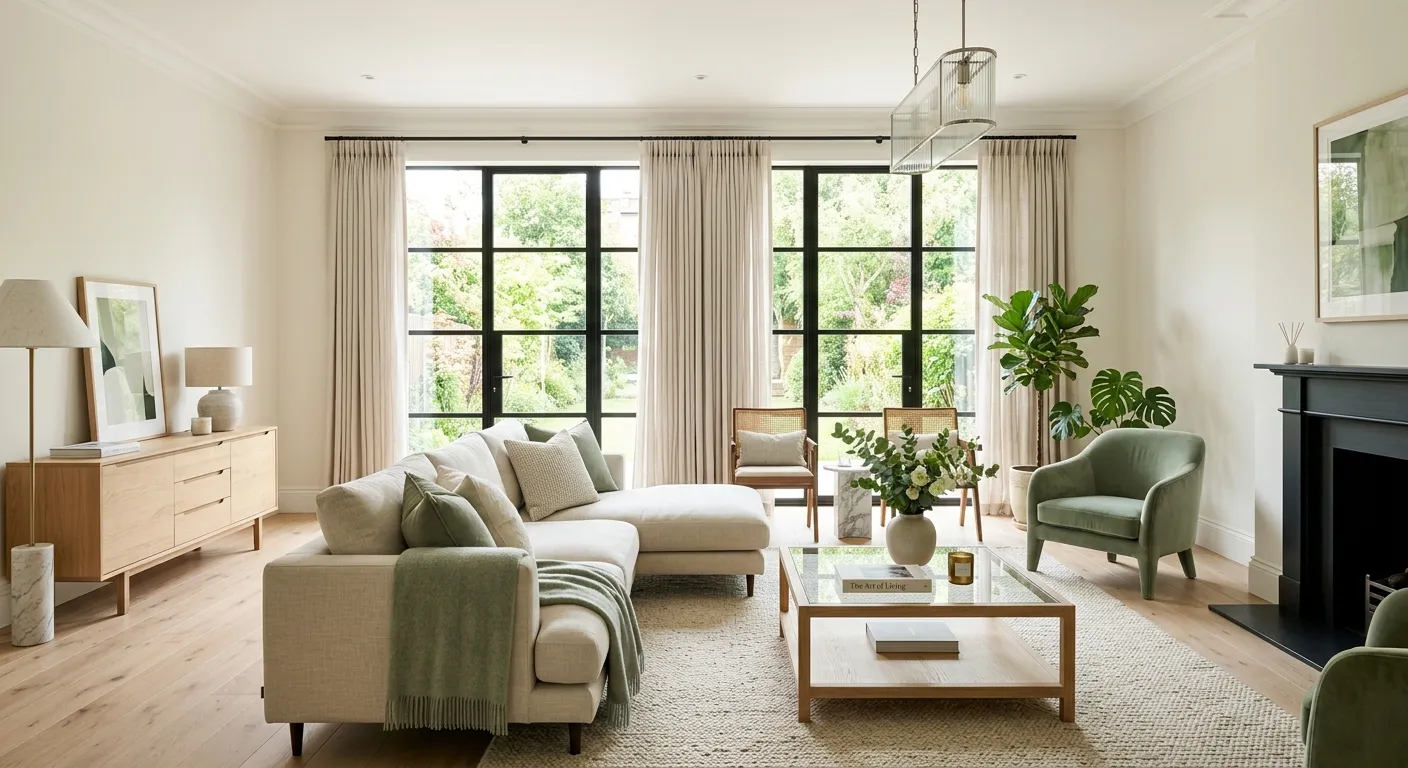 Luxurious modern interior design space